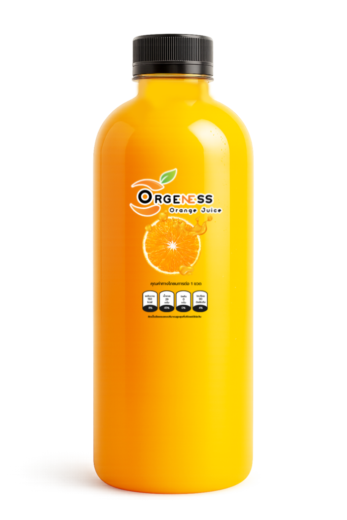 น้ำส้มคั้นสดออเจนเนส 500 ml.